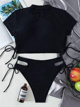 Load image into Gallery viewer, Cut Out Tie Side Bikini Swimsuit

